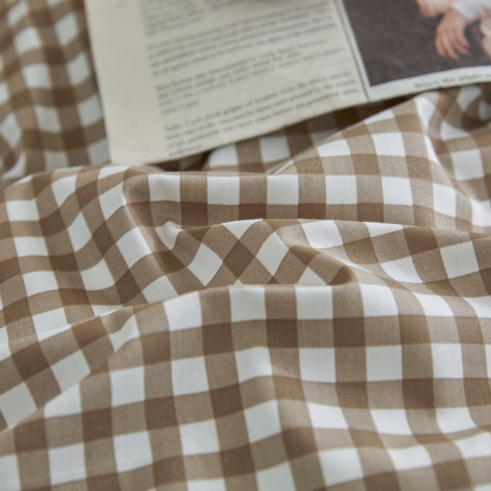 91家纺网 家纺一手货源 找家纺 恋人优选 2026新款40支13070全棉纯棉四件套 米小格