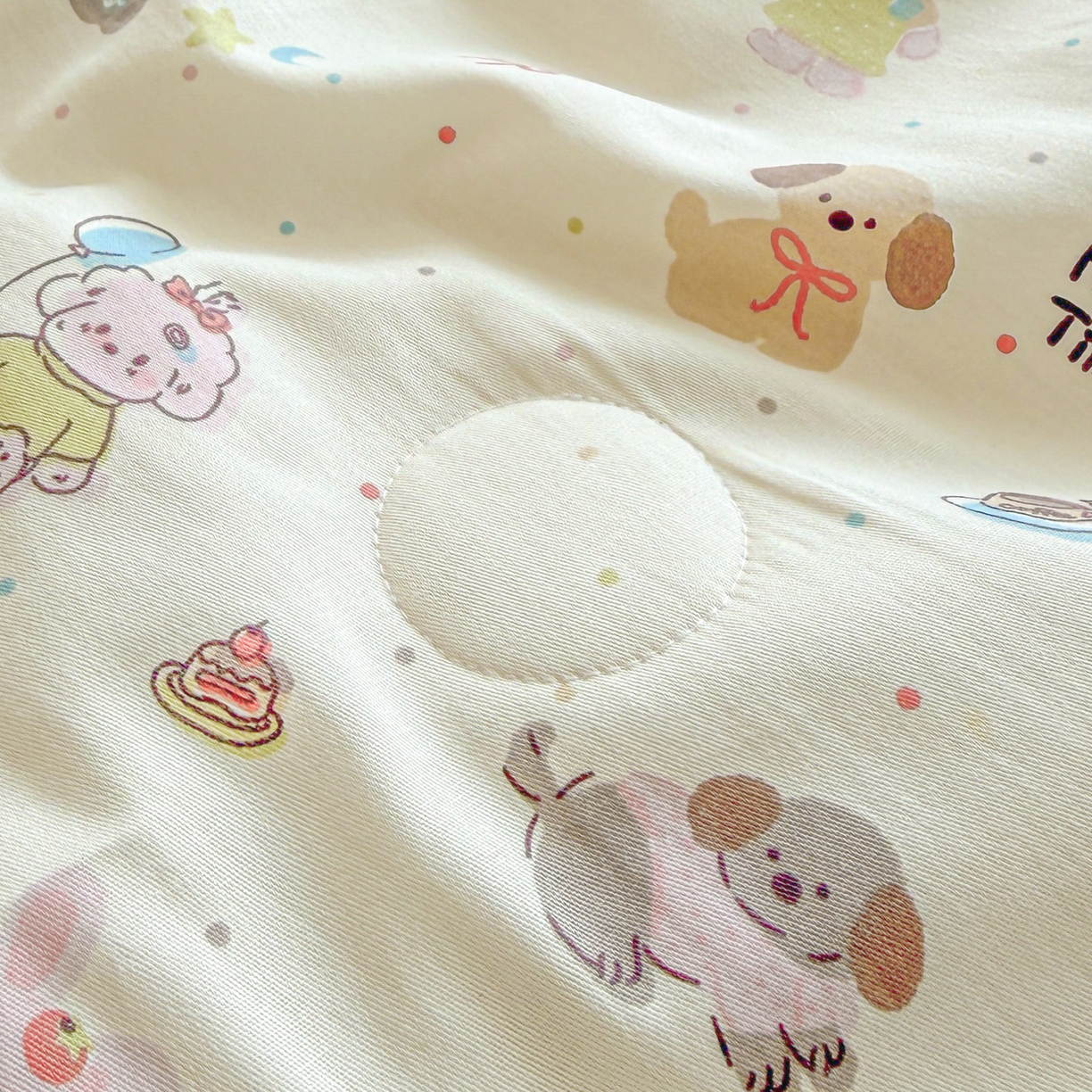 91家纺网 家纺一手货源 找家纺 万盛家纺 2026新款全棉锦氨凉感夏被夏凉被空调被 韩系小萌物