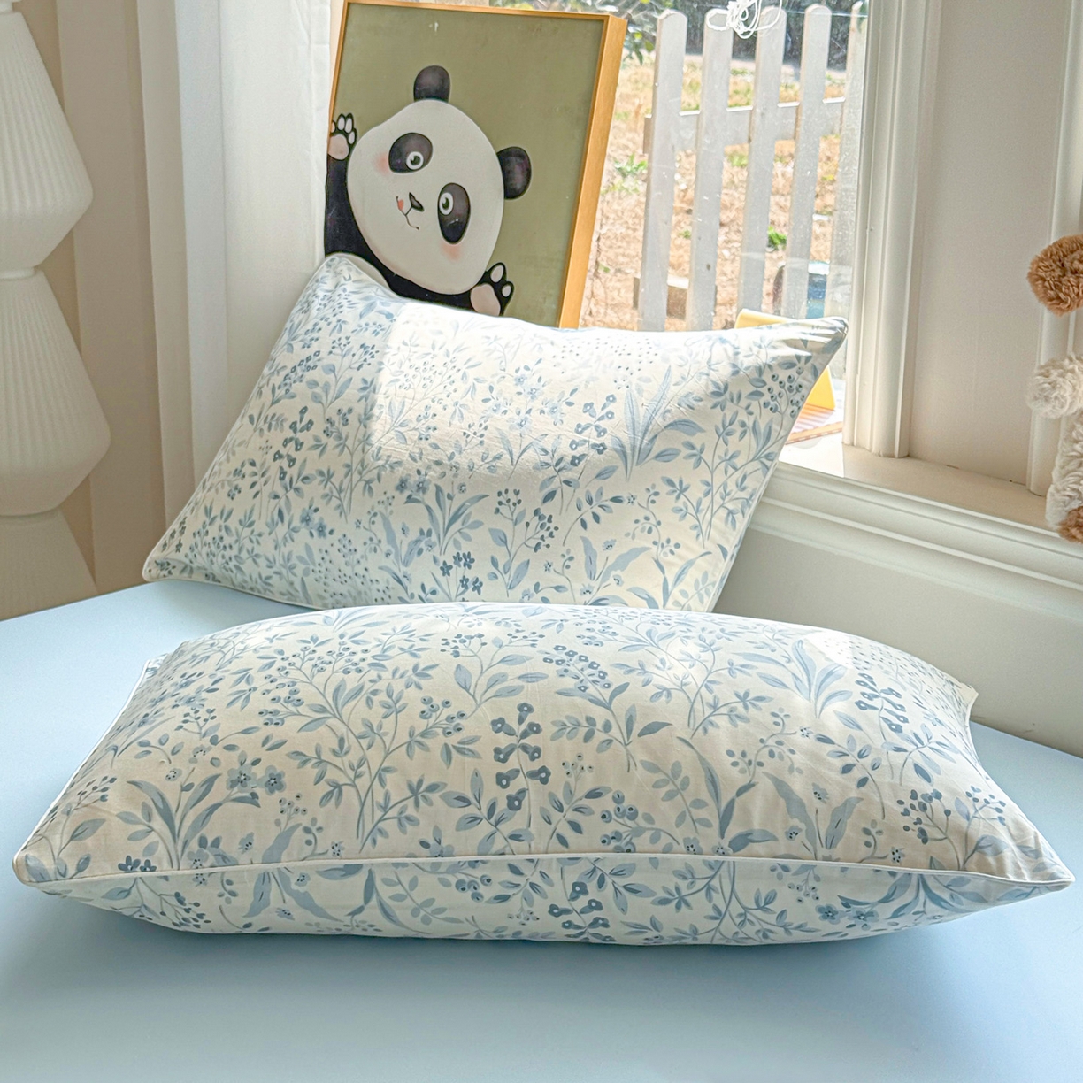 91家纺网 家纺一手货源 找家纺 万盛家纺 2026新款全棉锦氨凉感夏被夏凉被空调被 蓝沫