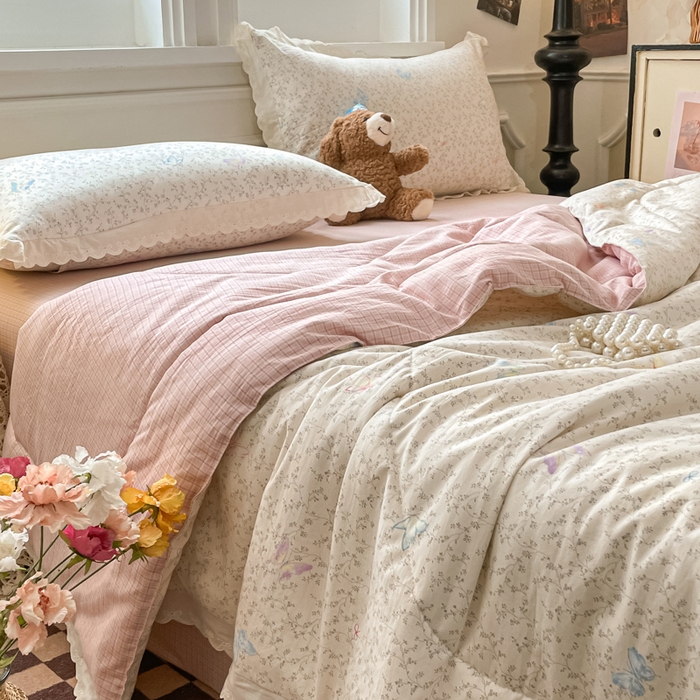 91家纺网 家纺一手货源 找家纺 （总）老帅的工厂店 2026新款A类古棉花边抗菌夏被