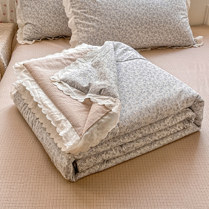 91家纺网 家纺一手货源 找家纺 （总）老帅的工厂店 2026新款A类古棉花边抗菌夏被