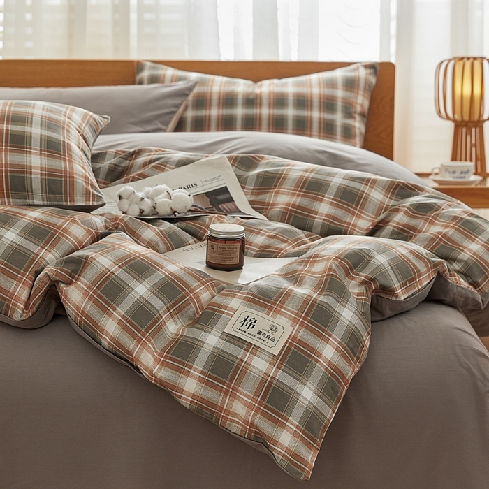 91家纺网 家纺一手货源 找家纺 恋人优选 2026新款40支13070全棉纯棉四件套 诺卡