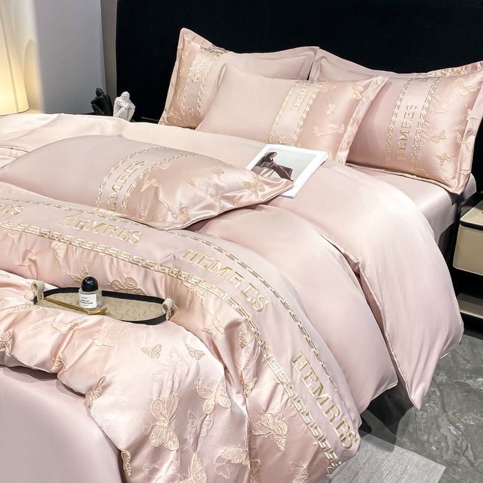 91家纺网 家纺一手货源 找家纺 （总）子曰 2026新款浮雕水洗真丝四件套