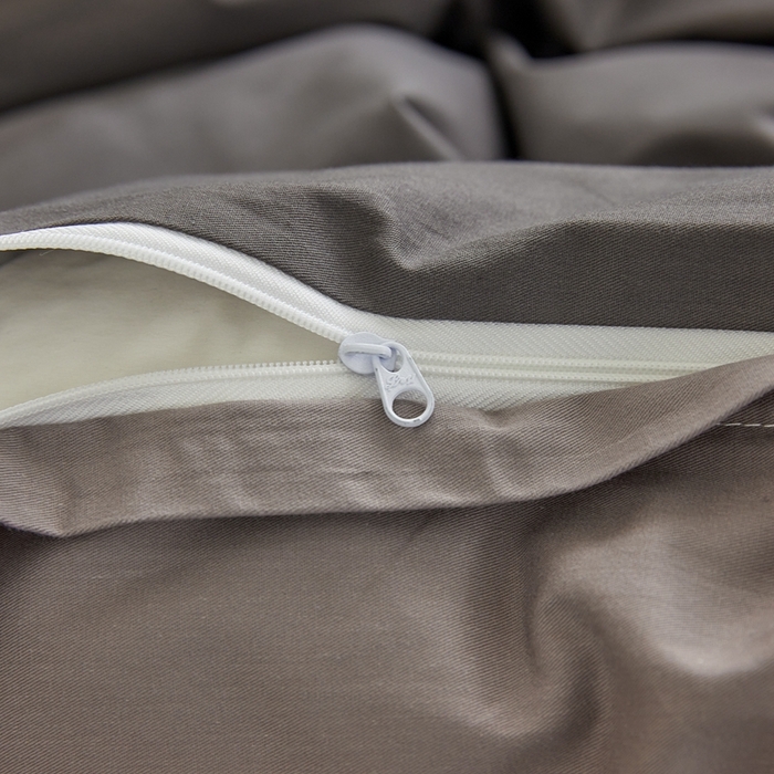 91家纺网 家纺一手货源 找家纺 恋人优选 2026新款40支13070全棉纯棉四件套 深灰+浅灰