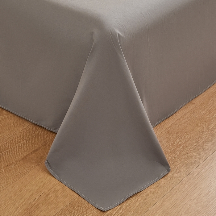 91家纺网 家纺一手货源 找家纺 恋人优选 2026新款40支13070全棉纯棉四件套 深灰+浅灰