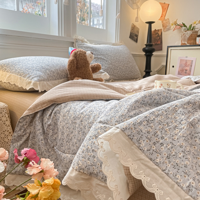 91家纺网 家纺一手货源 找家纺 老帅的工厂店 2026新款A类古棉花边抗菌夏被 花境