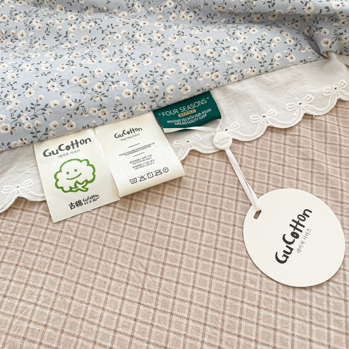 91家纺网 家纺一手货源 找家纺 老帅的工厂店 2026新款A类古棉花边抗菌夏被 花境