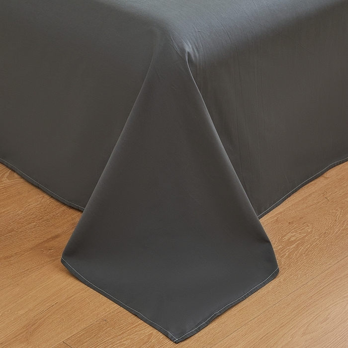 91家纺网 家纺一手货源 找家纺 恋人优选 2026新款40支13070全棉纯棉四件套 脏粉+深灰