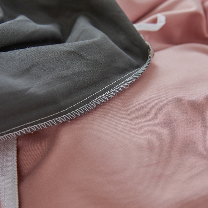 91家纺网 家纺一手货源 找家纺 恋人优选 2026新款40支13070全棉纯棉四件套 脏粉+深灰