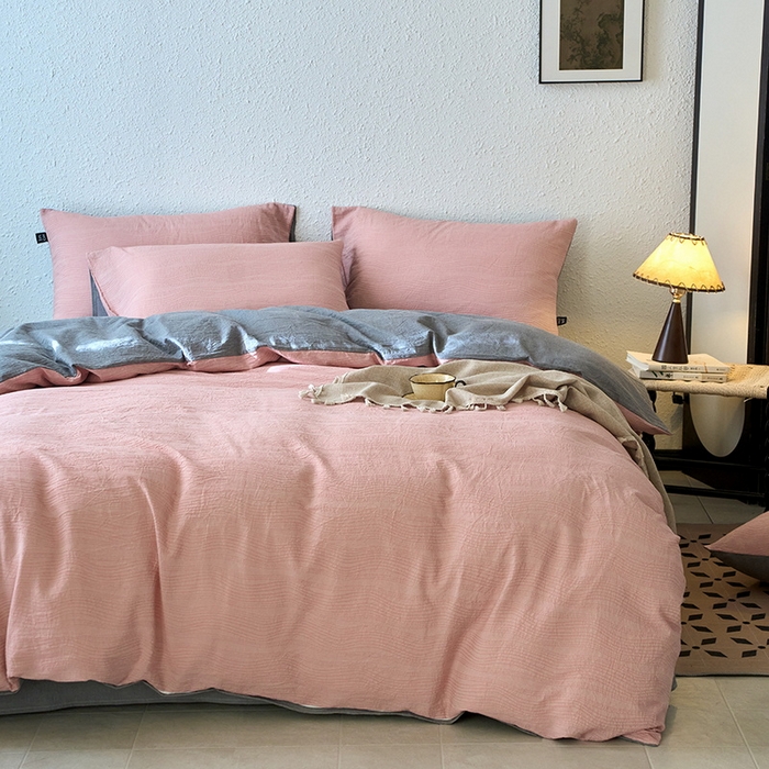 91家纺网 家纺一手货源 找家纺 （总）恋人优选 2026新款大波浪全棉纯棉提花四件套