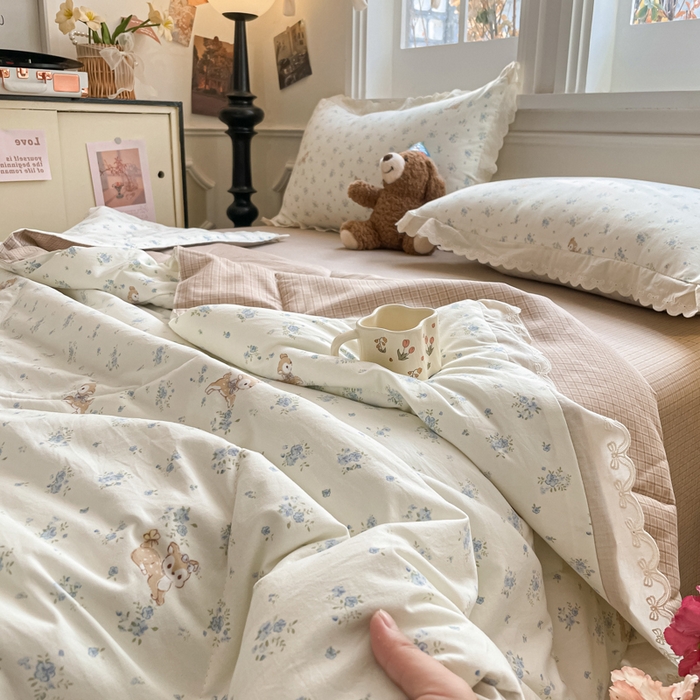 91家纺网 家纺一手货源 找家纺 老帅的工厂店 2026新款A类古棉花边抗菌夏被 鹿踪