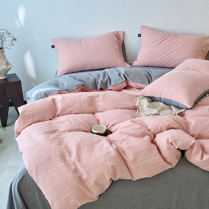 91家纺网 家纺一手货源 找家纺 （总）恋人优选 2026新款大波浪全棉纯棉提花四件套