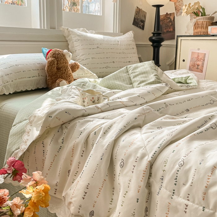 91家纺网 家纺一手货源 找家纺 老帅的工厂店 2026新款A类古棉花边抗菌夏被 猫语