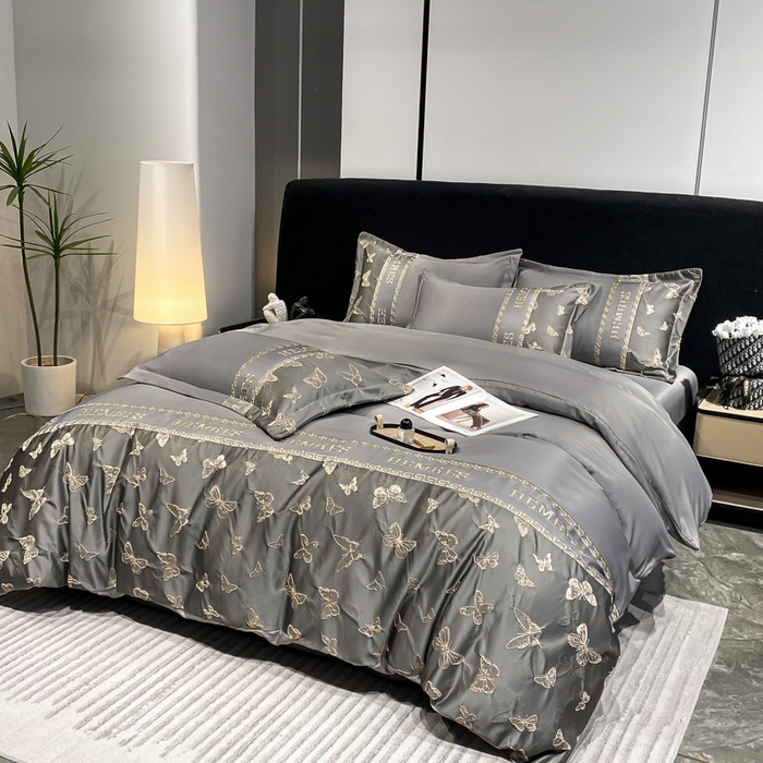 91家纺网 家纺一手货源 找家纺 （总）子曰 2026新款浮雕水洗真丝四件套