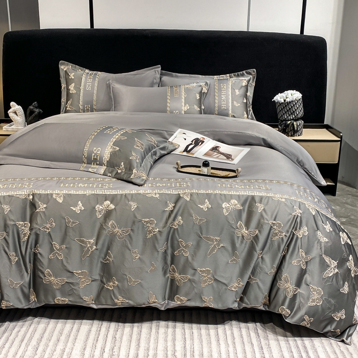 91家纺网 家纺一手货源 找家纺 （总）子曰 2026新款浮雕水洗真丝四件套