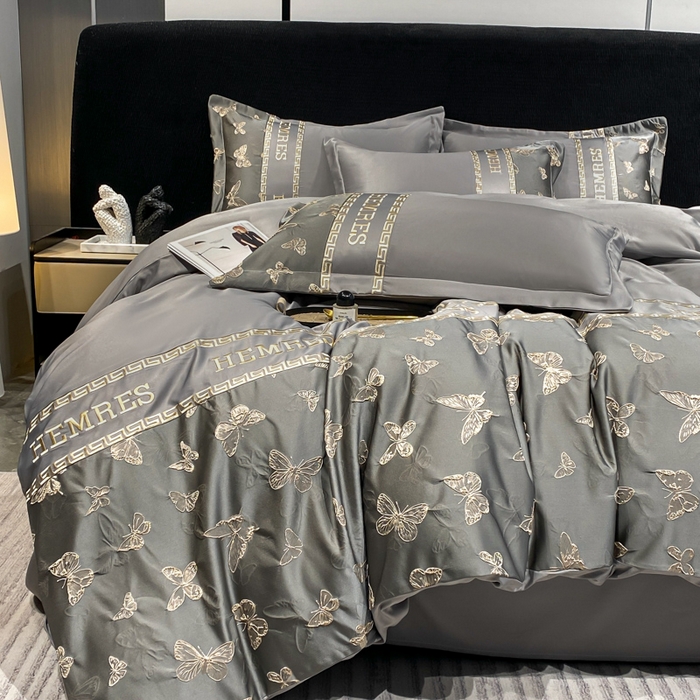 91家纺网 家纺一手货源 找家纺 （总）子曰 2026新款浮雕水洗真丝四件套