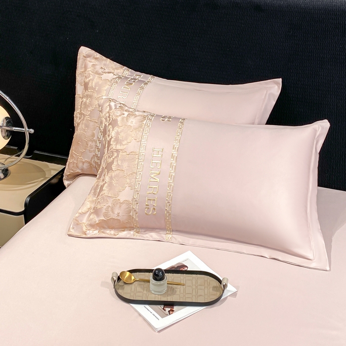 91家纺网 家纺一手货源 找家纺 子曰 2026新款浮雕水洗真丝四件套 花开朵朵-粉