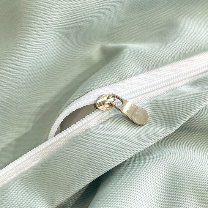 91家纺网 家纺一手货源 找家纺 子曰 2026新款浮雕水洗真丝四件套 花语-绿