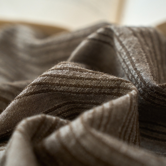 91家纺网 家纺一手货源 找家纺 恋人优选 2026新款大波浪全棉纯棉提花四件套 大波浪咖