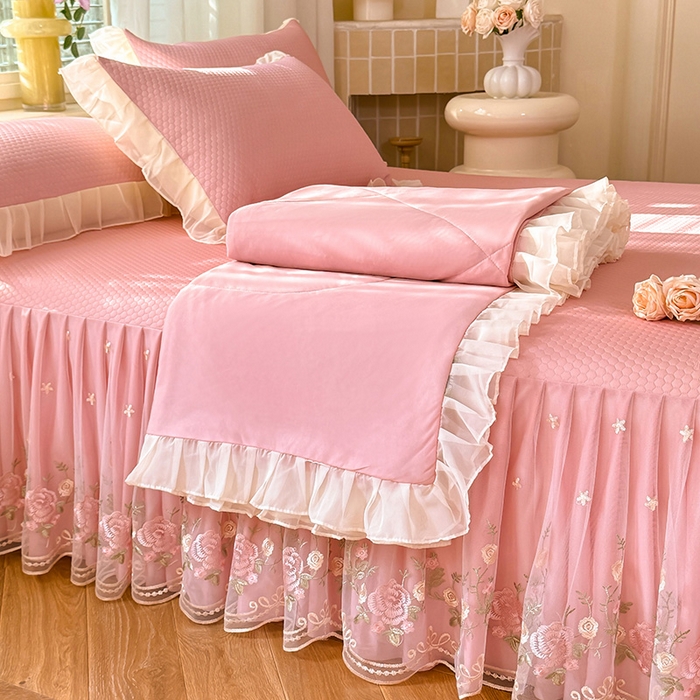 91家纺网 家纺一手货源 找家纺 （总）后庭寝室 2026新款豆豆凉席夏被空调被四件套