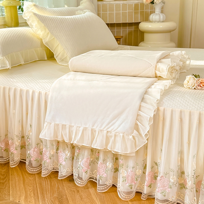 91家纺网 家纺一手货源 找家纺 （总）后庭寝室 2026新款豆豆凉席夏被空调被四件套