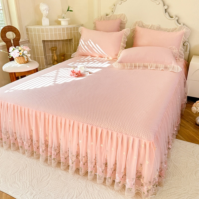 91家纺网 家纺一手货源 找家纺 （总）后庭寝室 2026新款豆豆凉席夏被空调被四件套