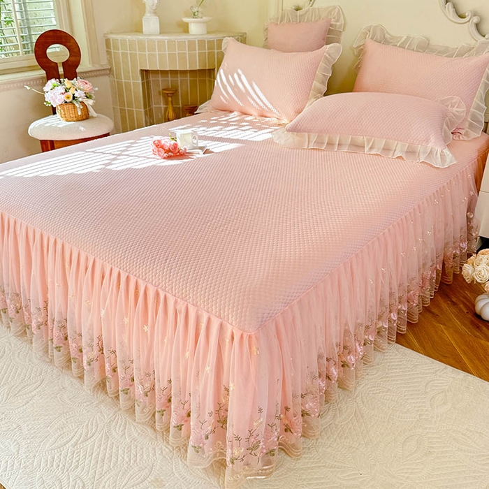 91家纺网 家纺一手货源 找家纺 （总）后庭寝室 2026新款豆豆凉席夏被空调被四件套