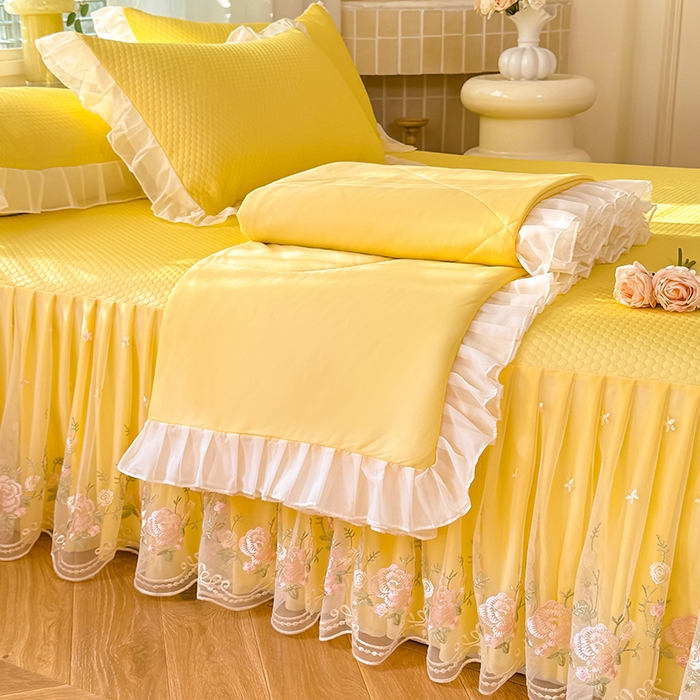 91家纺网 家纺一手货源 找家纺 （总）后庭寝室 2026新款豆豆凉席夏被空调被四件套