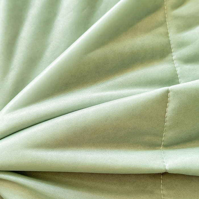 91家纺网 家纺一手货源 找家纺 后庭寝室 2026新款豆豆凉席夏被空调被四件套 完美恋人-嫩绿