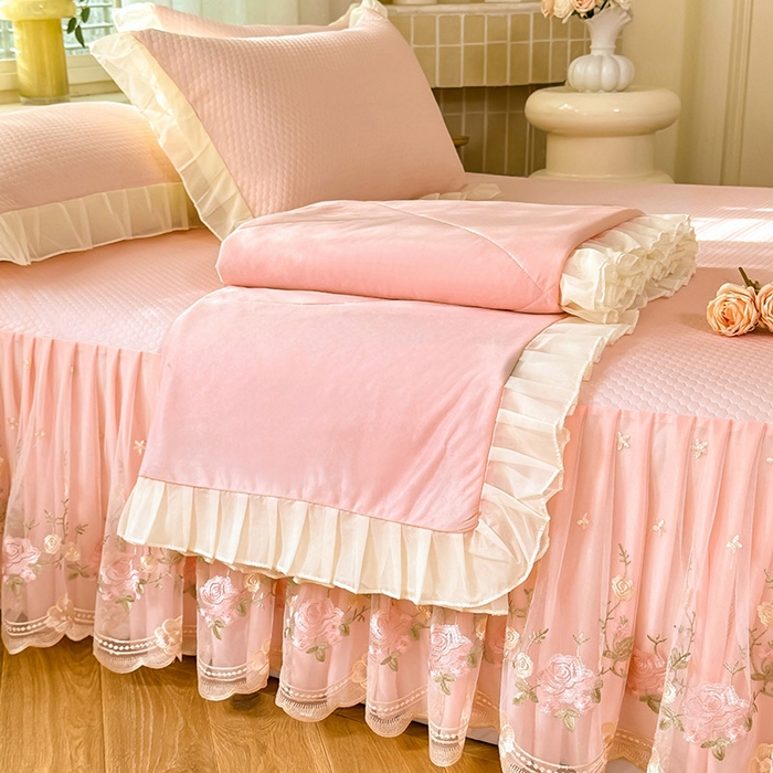 91家纺网 家纺一手货源 找家纺 （总）后庭寝室 2026新款豆豆凉席夏被空调被四件套