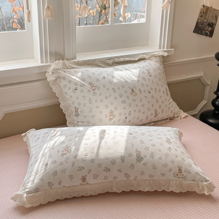 91家纺网 家纺一手货源 找家纺 老帅的工厂店 2026新款A类古棉花边抗菌夏被 兔序