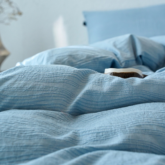 91家纺网 家纺一手货源 找家纺 恋人优选 2026新款大波浪全棉纯棉提花四件套 大波浪兰