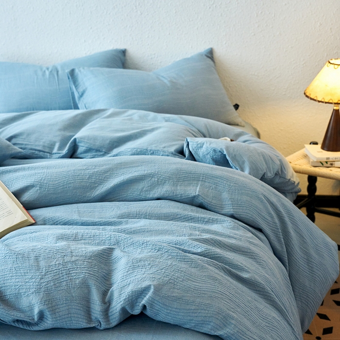 91家纺网 家纺一手货源 找家纺 恋人优选 2026新款大波浪全棉纯棉提花四件套 大波浪兰