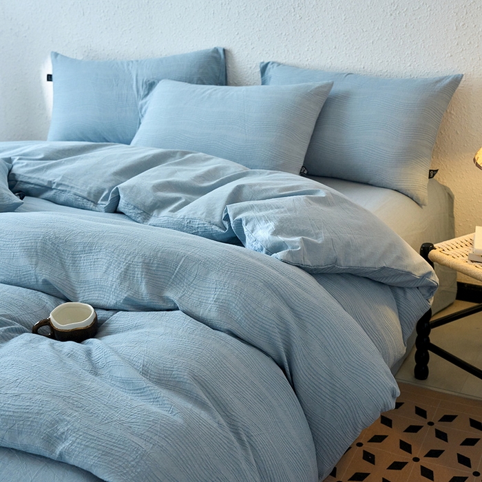 91家纺网 家纺一手货源 找家纺 恋人优选 2026新款大波浪全棉纯棉提花四件套 大波浪兰