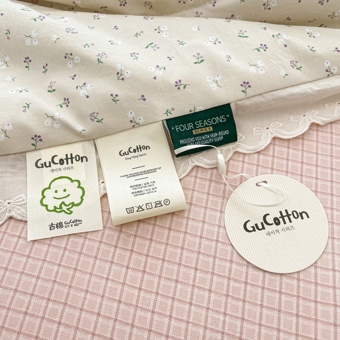 91家纺网 家纺一手货源 找家纺 老帅的工厂店 2026新款A类古棉花边抗菌夏被 杏棠