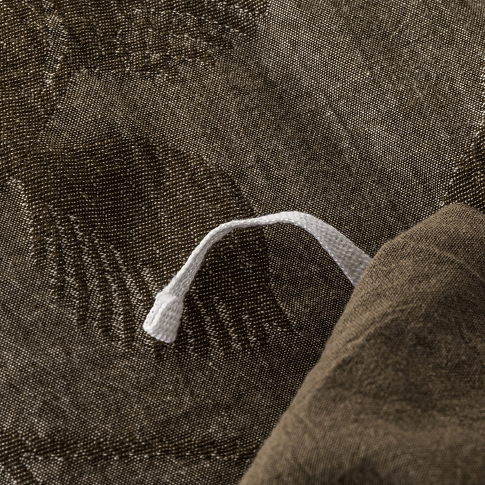 91家纺网 家纺一手货源 找家纺 恋人优选 2026新款樱花叶全棉纯棉提花四件套 樱花叶-咖