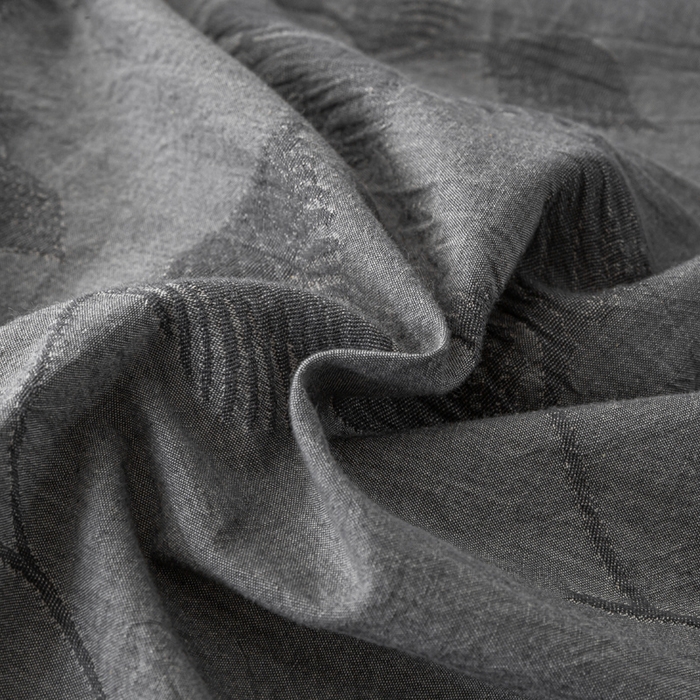 91家纺网 家纺一手货源 找家纺 恋人优选 2026新款樱花叶全棉纯棉提花四件套 樱花叶-灰