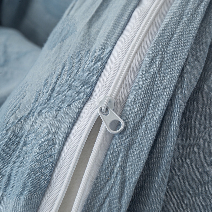 91家纺网 家纺一手货源 找家纺 恋人优选 2026新款樱花叶全棉纯棉提花四件套 樱花叶-兰