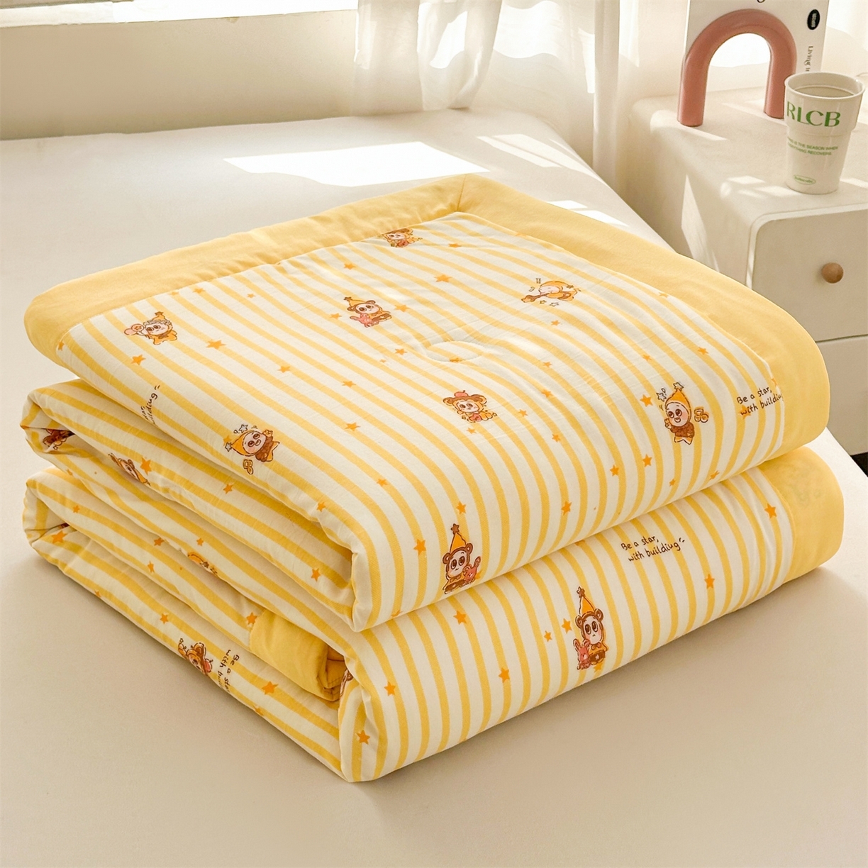 91家纺网 家纺一手货源 找家纺 （总）晓时候 2026新款小清新印花夏被夏凉被空调被新疆棉花被被子被芯