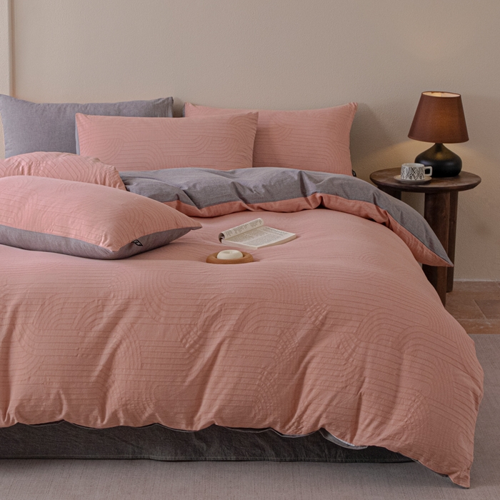 91家纺网 家纺一手货源 找家纺 （总）恋人优选 2026新款浮光全棉纯棉提花四件套