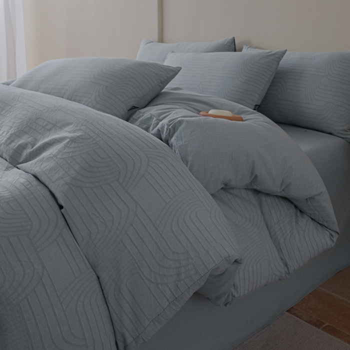 恋人优选 2026新款浮光全棉纯棉提花四件套 浮光兰