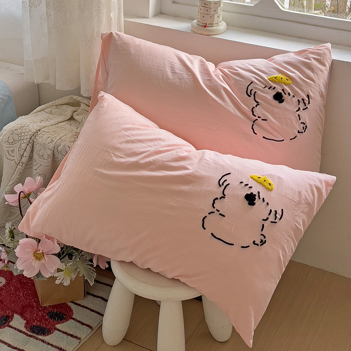 91家纺网 家纺一手货源 找家纺 （总）曼谷家纺 2026新款水洗棉毛巾绣枕套