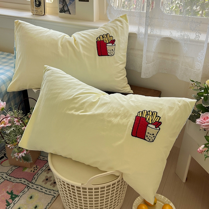 91家纺网 家纺一手货源 找家纺 （总）曼谷家纺 2026新款水洗棉毛巾绣枕套