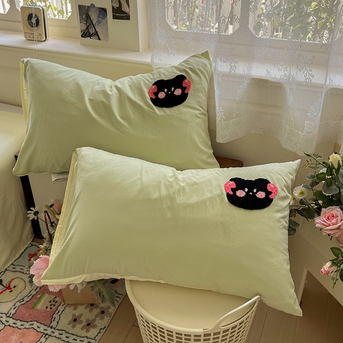 91家纺网 家纺一手货源 找家纺 （总）曼谷家纺 2026新款水洗棉毛巾绣枕套