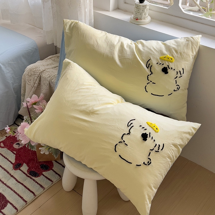 91家纺网 家纺一手货源 找家纺 （总）曼谷家纺 2026新款水洗棉毛巾绣枕套