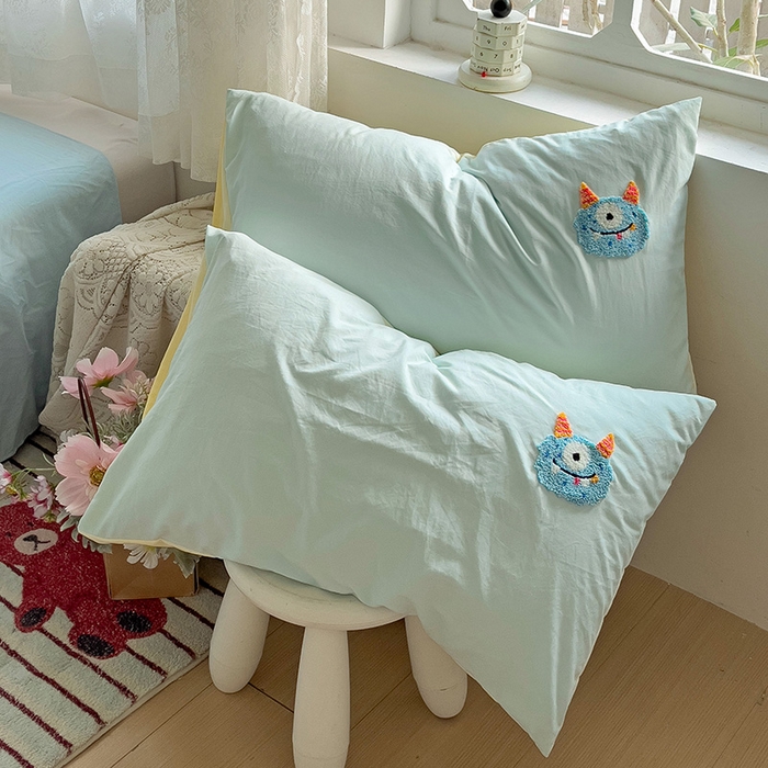 91家纺网 家纺一手货源 找家纺 （总）曼谷家纺 2026新款水洗棉毛巾绣枕套