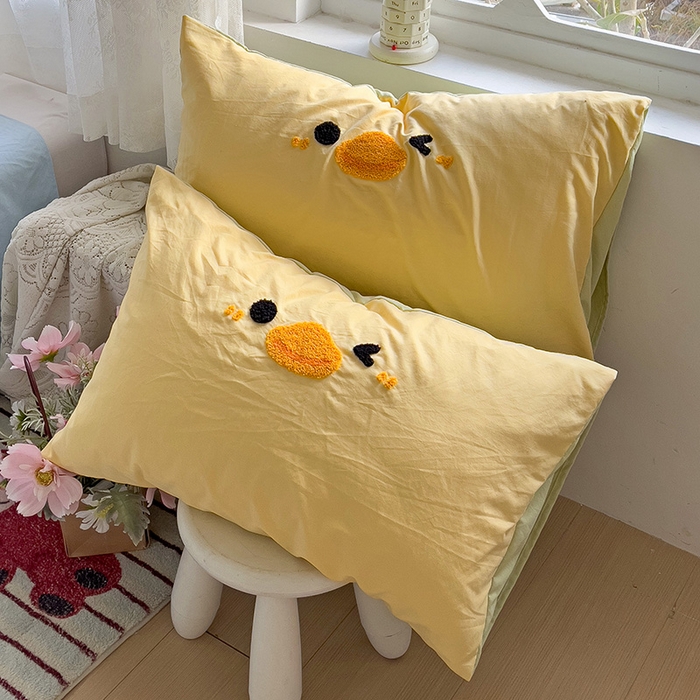 91家纺网 家纺一手货源 找家纺 （总）曼谷家纺 2026新款水洗棉毛巾绣枕套