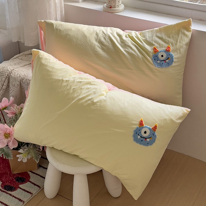 91家纺网 家纺一手货源 找家纺 （总）曼谷家纺 2026新款水洗棉毛巾绣枕套