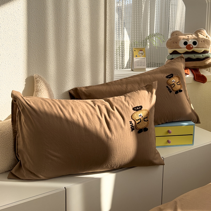 91家纺网 家纺一手货源 找家纺 （总）曼谷家纺 2026新款水洗棉毛巾绣枕套