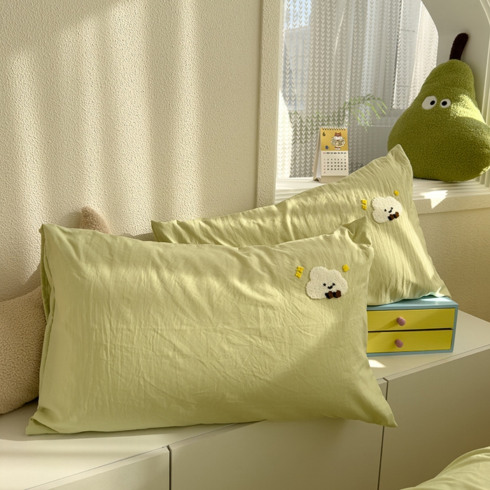 91家纺网 家纺一手货源 找家纺 （总）曼谷家纺 2026新款水洗棉毛巾绣枕套